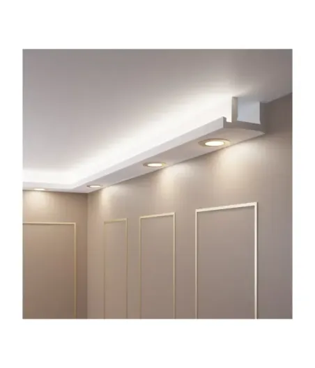 Stuckleisten Wand LED - 10 Meter + Ecken OL-54