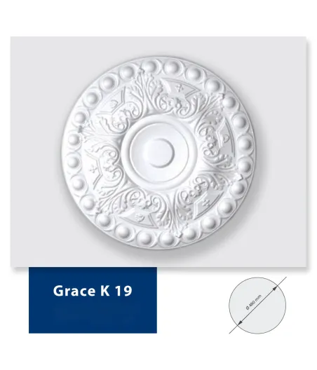 Stuckrosette Grace (K19)