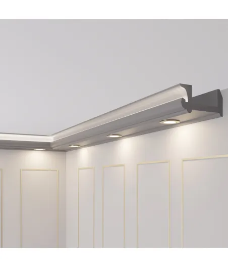 6 Meter Stuckleiste für indirekte Beleuchtung  LED Licht OL-17