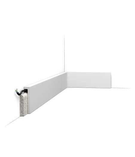 Orac Decor SX171 Fußbodenleisten – 10 cm hoch, 200 cm lang, elegante Lösung zur Maskierung