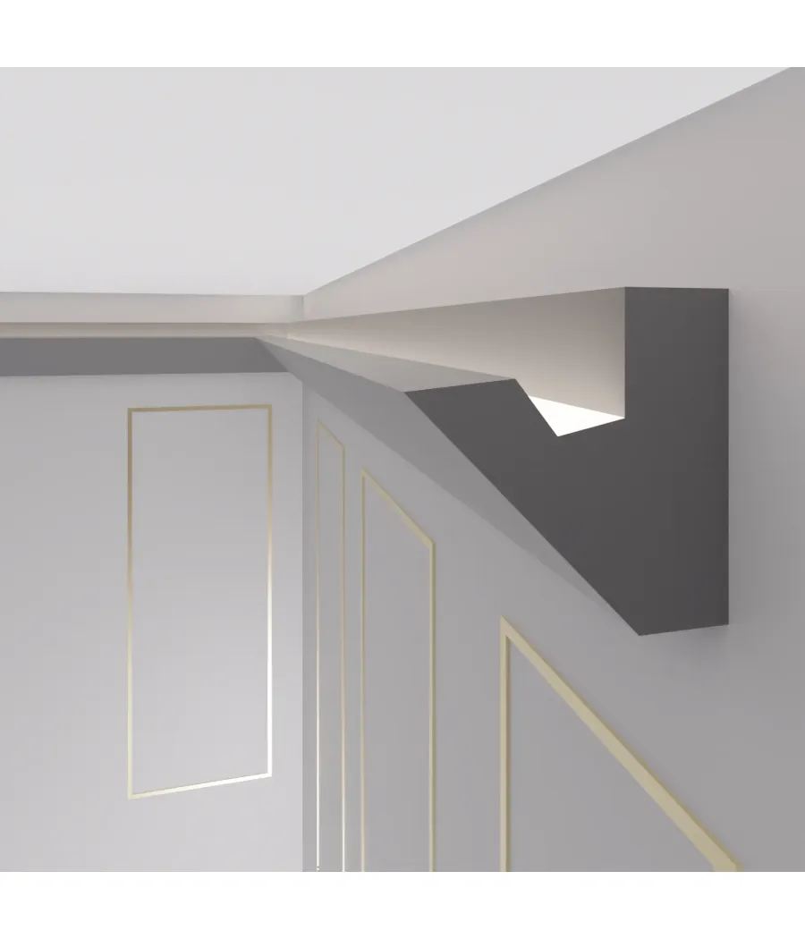 copy of 30 Meter+6 Ecken LED Zierleisten, Stuckleiste für indirekte Beleuchtung OL-5