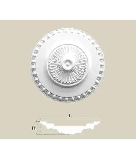 R-21  Deckenrosette Stuck Rosette Ø 60 cm