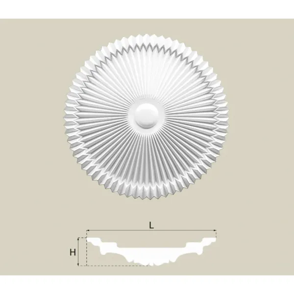 R-18 Deckenrosette Stuck Rosette Ø 61 cm