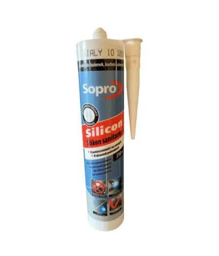 Sopro Sanitär Silicon 310 ml Bad Fliesen zum elastischen Füllen Weiß Unterwasser