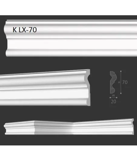 10 Meter LX-70 Flachleisten 70x20mm