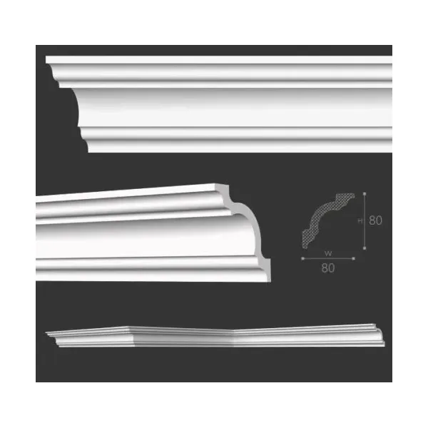 Zierleisten von NMC 80x80 mm - 200 Meter Sparpaket