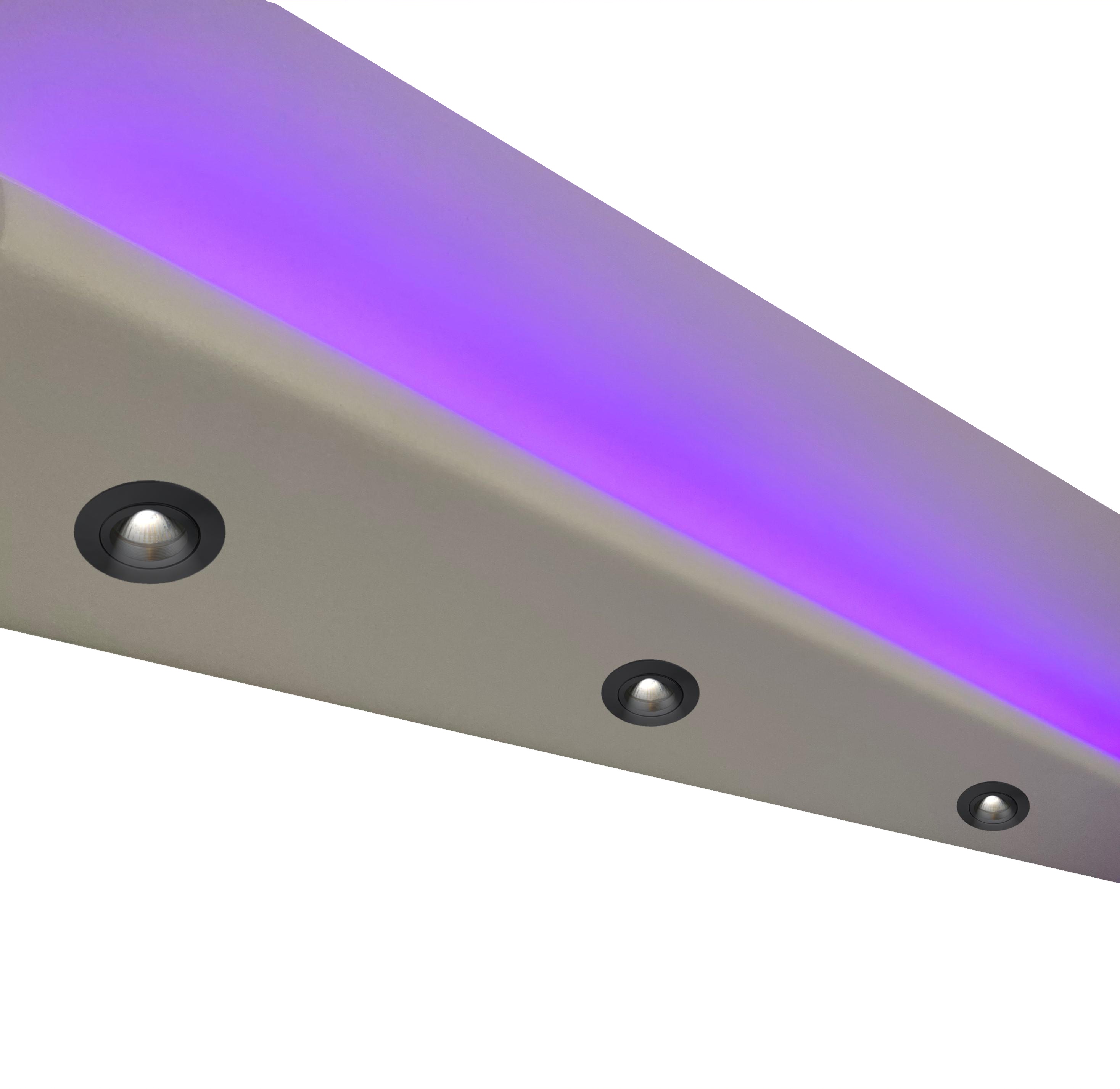 1,20 Meter LED LichtStrahl Spots Profil für indirekte Beleuchtung XPS OL-10 Weiß 