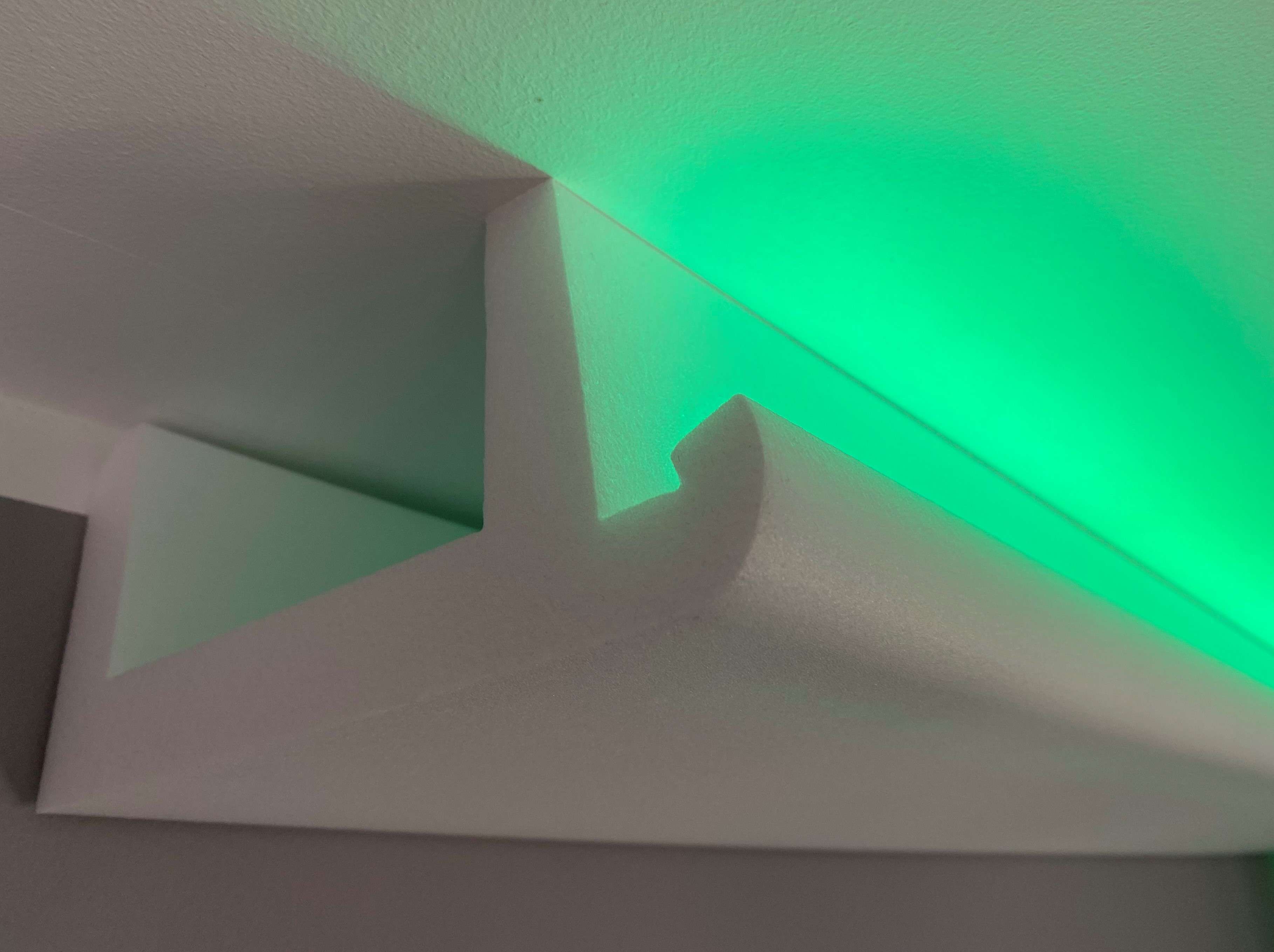 6 Meter LED LichtStrahl Spots Profil für indirekte Beleuchtung XPS OL-10 Weiß 