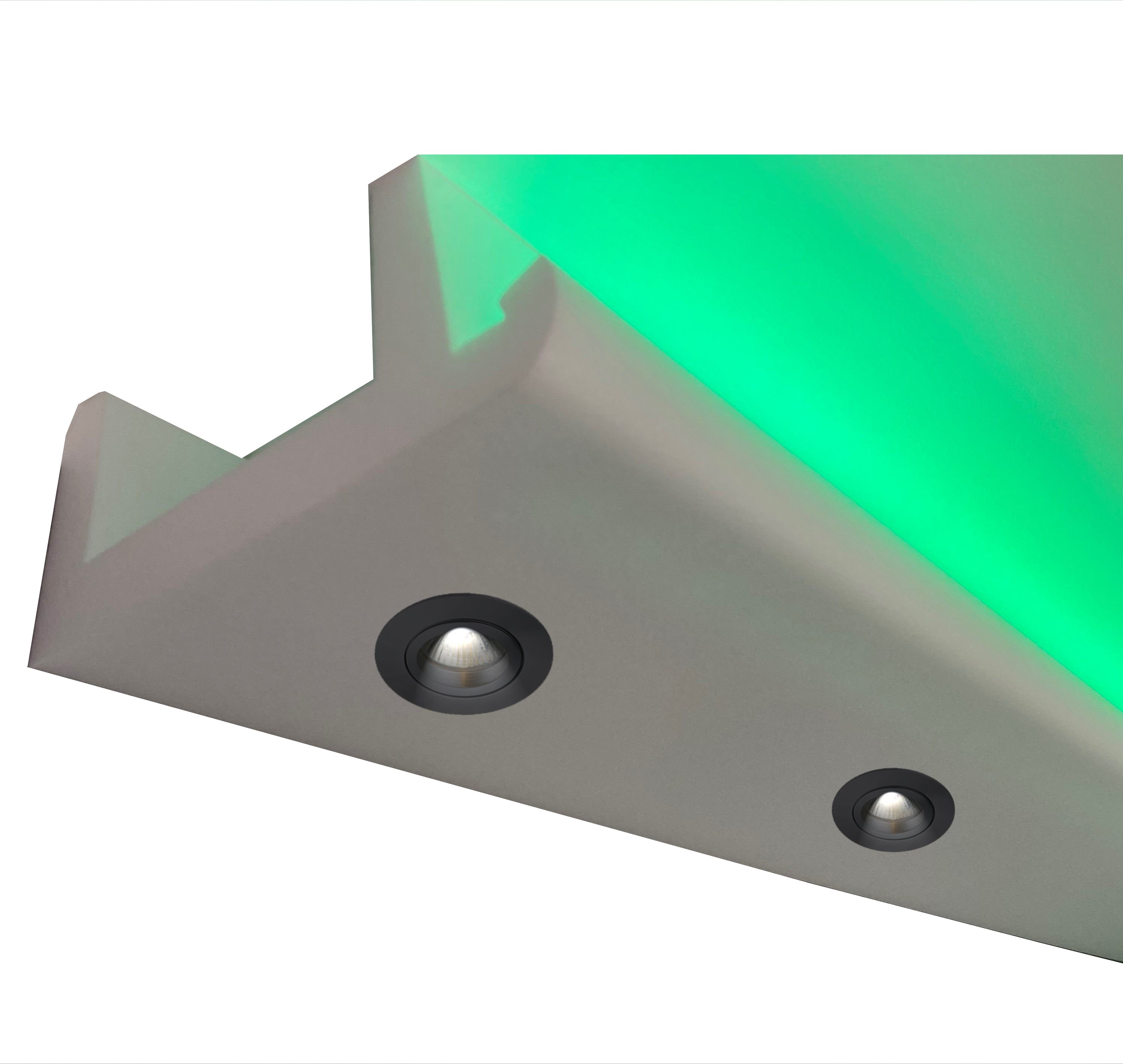 4 Stück Außenecke OL-31 LED LichtStrahl Spots Profil für indirekte Beleuchtung 
