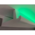 1 Stück Innenecke LichtStrahl Spots Profil für indirekte Beleuchtung XPS OL-10 Weiß 90x195 mm