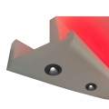 4 Stück Innenecken LichtStrahl Spots Profil für indirekte Beleuchtung XPS OL-10 Weiß 90x195 mm