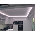 40 Meter LED LichtStrahl Spots Profil für indirekte Beleuchtung XPS OL-10 Weiß 90x195 mm
