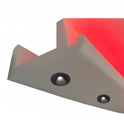 1 Stück Außenecke LichtStrahl Spots Profil für indirekte Beleuchtung XPS OL-10 Weiß 90x195 mm