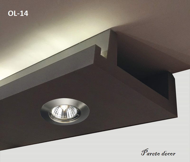 17 Meter+4Ecken LED Spot Profil Stuckleiste für indirekte Beleuchtung XPS OL-10 
