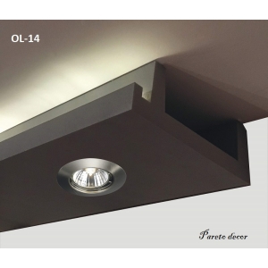 1 Innenecke LED Licht Bebauung Profil Spot indirekte Beleuchtung XPS OL-35 Weiß 