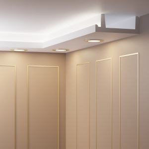 Lichtleiste für LED und Einbauleuchten - 10 Meter + 4 Innenecken OL-53