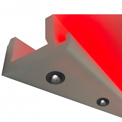Ein Stück Innenecke LichtStrahl Spots Profil für indirekte Beleuchtung XPS OL-51 Weiß 70x120 mm