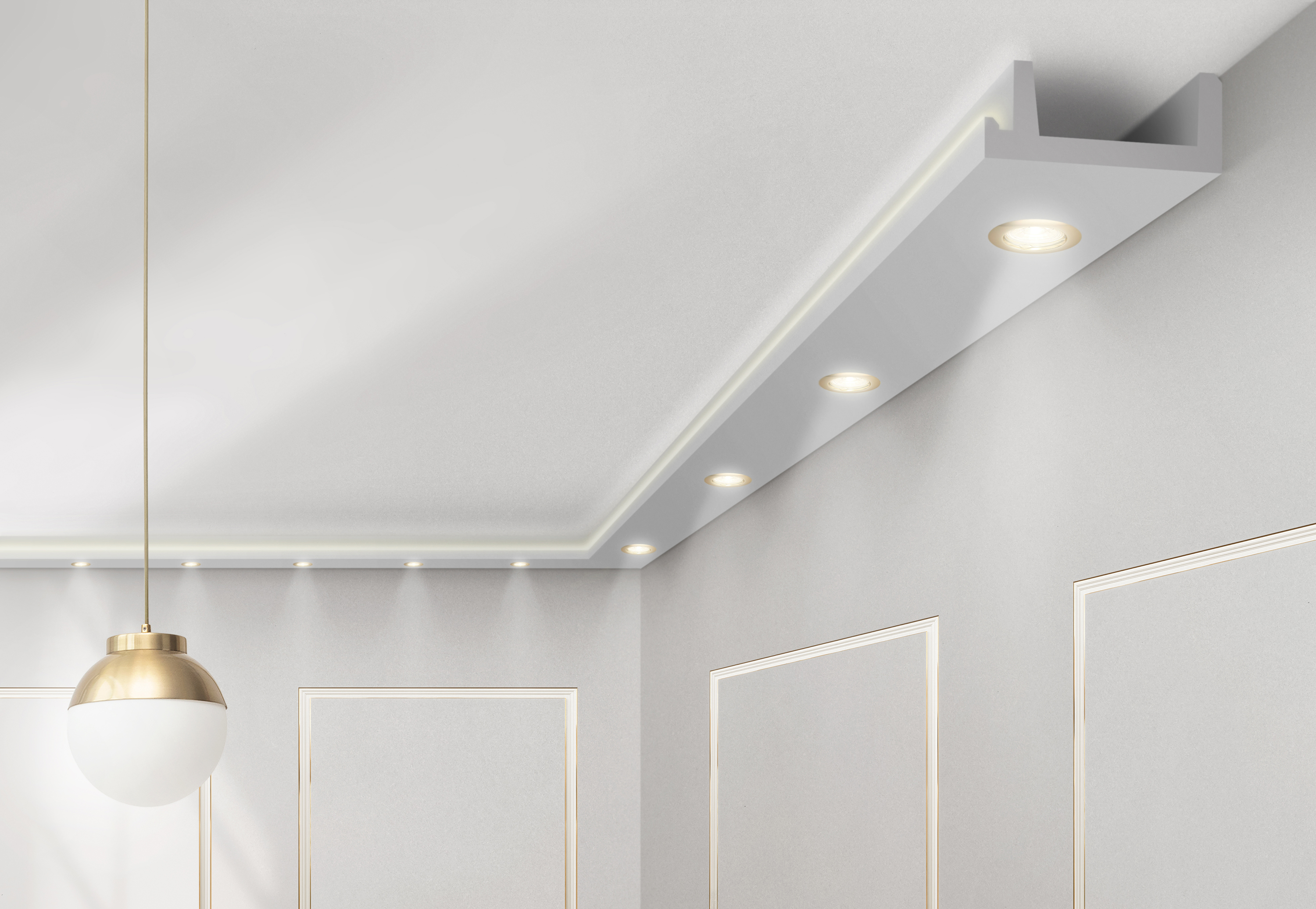 10 Meter LED Licht Deckenleiste Profil Spot für indirekte