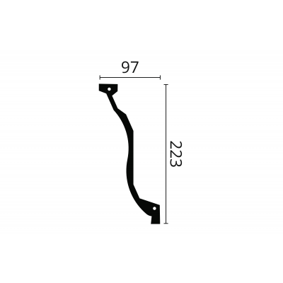 ARSTYL® Deckenleisten Stoßfest - Z7 2 Meter