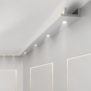 4 Stück Innenecken LED Band Profil Stuckleiste für indirekte Beleuchtung  OL-2 