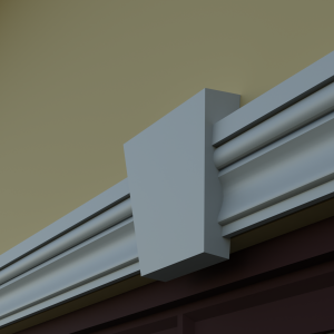 Dekorieren Sie Ihre Fassade mit dem Schlussstein ZF-1 aus XPS - 190x110 mm