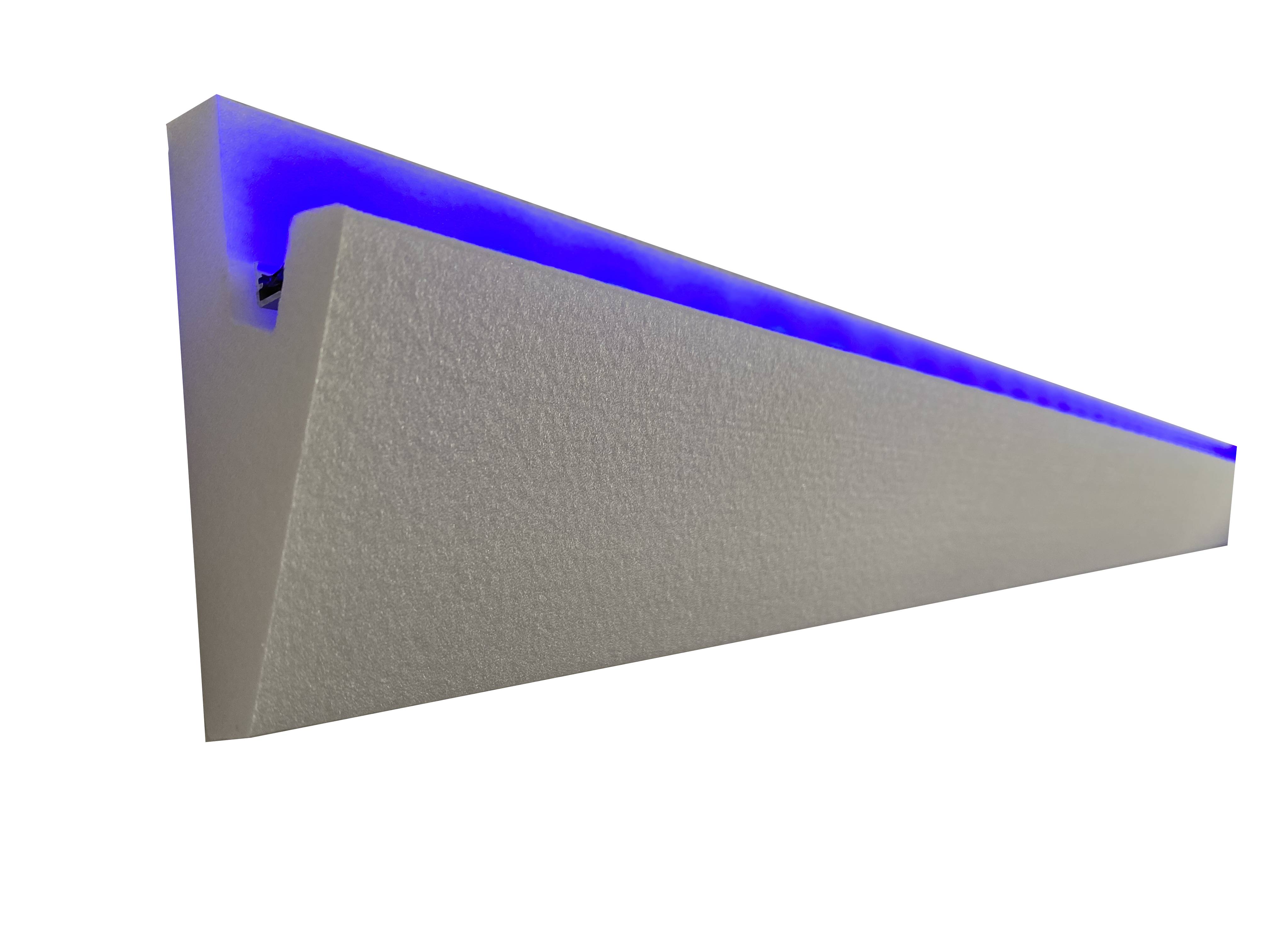 4 Innenecken LED Dekor Stuckleiste für indirekte Beleuchtung XPS OL-5 Weiß Decke 