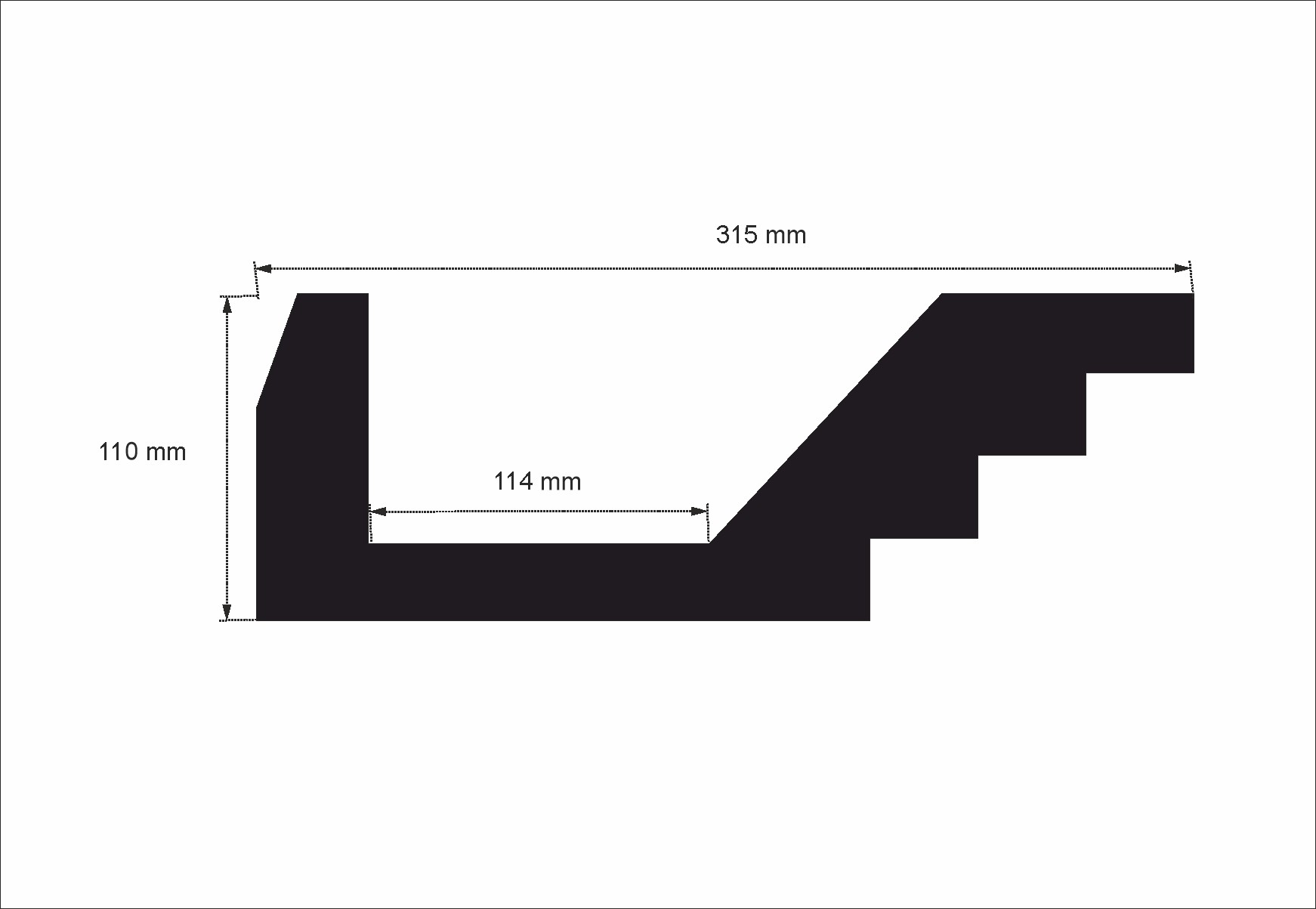 Zierleisten und Baukasten für Licht - 12 Meter OL-34