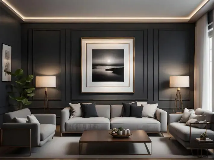 Creative design ideas with stucco moldings as picture frames